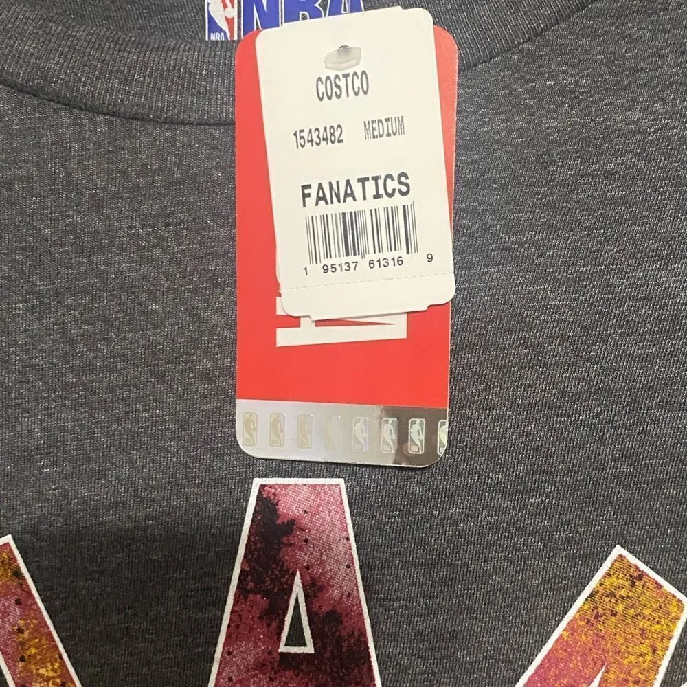 Miami Heat NBA T-Shirt in Dark Gray